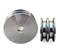 Belt pulley,1pcs Aluminium Alloy Type A Double Groove V-Belt Pulley OD:100 mm(16 mm)
