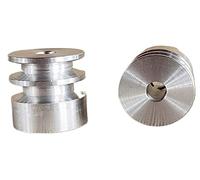 Belt pulley,2pcs/Set OD 30 mm Aluminum Alloy Double Lathe Spindle V-Groove for 6mm PU Round Belt(8 mm)