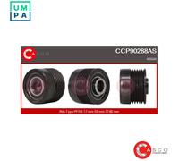 Alternator pulley with freewheel belt pulley CCP90288AS CASCO