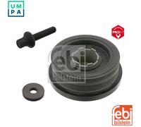 febi bilstein 34166 Pulley Decoupled, for crankshaft with screw and disc, Pack of 1