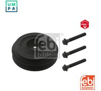 febi bilstein 36626 Pulley decoupled, for crankshaft with screws, pack of one