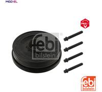 febi bilstein 37420 Pulley decoupled, for crankshaft with screws, pack of one