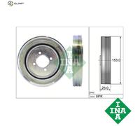Crankshaft Pulley (TVD) 544004010 INA Torsional Vibration Damper 0515L7 0515Q6