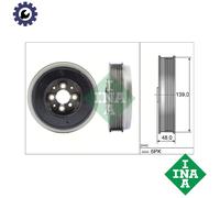 Ina Crankshaft Pulley 544 0065 10 with Vibration Damper – Fits VW/Audi/Seat/Skoda/Ford