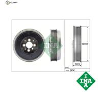 Ina Crankshaft Pulley 544 0065 10 with Vibration Damper – Fits VW/Audi/Seat/Skoda/Ford