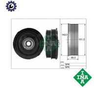 INA 544 0069 10 Crankshaft pulley