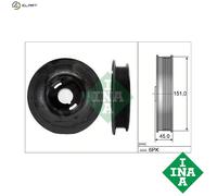 Crankshaft Pulley with vibration damper 544 0072 10 INA for OPEL SAAB