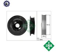 Crankshaft Pulley with vibration damper 544 0072 10 INA for OPEL SAAB