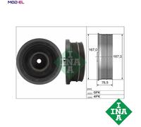 BELT PULLEY CRANKSHAFT 544 0082 10 FOR BMW 3/E91/E90/E46/Convertible/X/SAV/E8