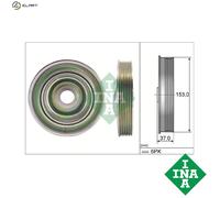Crankshaft Pulley with vibration damper 544 0097 10 INA for CITROËN PEUGEOT FIAT