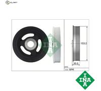 INA 544 0104 10 Crankshaft pulley