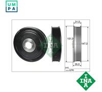 INA 544 0110 10 Crankshaft pulley