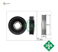 BELT PULLEY CRANKSHAFT 544 0123 10 FOR VAUXHALL ZAFIRA/Mk/II CORSA/III ASTRA