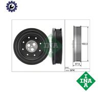 Crankshaft Pulley (TVD) 544013410 INA Torsional Vibration Damper 1124891 1151394