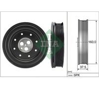 BELT PULLEY CRANKSHAFT FITS: JAGUAR X-TYPE I ESPORTIVO 2.2 D/2.0 D.JAGUAR X-T