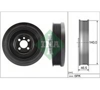 BELT PULLEY CRANKSHAFT FITS: VW PASSAT B7 1.6 TDI/2.0 TDI/2.0 TDI 4MOTION.VW
