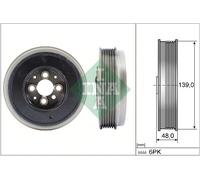 Ina Crankshaft Pulley 544 0065 10 with Vibration Damper – Fits VW/Audi/Seat/Skoda/Ford
