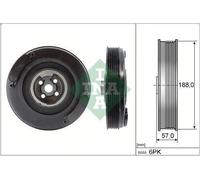 Belt Pulley, crankshaft INA 544 0002 10 for VOLVO 850 (854) 2.5 1995-1996
