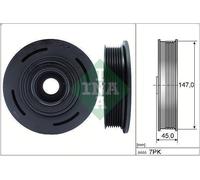 Belt Pulley, crankshaft INA 544 0098 10 for MASTER II Bus (JD) 2.2 1997-2006
