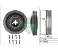 Belt Pulley, crankshaft INA 544 0102 20 for AUDI Q7 (4LB) 3 2006-2010