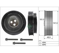 Belt Pulley, crankshaft INA 544 0166 20 for PEUGEOT BOXER Bus 2.2 2006-2016