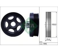 Belt Pulley, crankshaft INA 544 0183 10 for MERCEDES-BENZ CLK (C209) 3 2005-2009