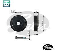GATES TVD1006A Crankshaft pulley