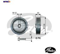 GATES TVD1008A Crankshaft pulley