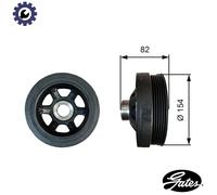 GATES TVD1139 Crankshaft pulley