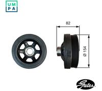 GATES TVD1139 Crankshaft pulley