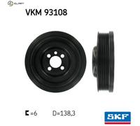 Crankshaft Pulley VKM 93108 SKF for VW SEAT SKODA AUDI