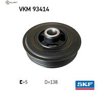 Belt Drive Crankshaft Belt Pulley SKF VKM 93414 Fits Ford B-Max C-Max Ecosport