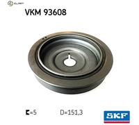 Belt Drive Crankshaft Belt Pulley SKF VKM 93608 Fits Dacia Infiniti Ø 151.3mm
