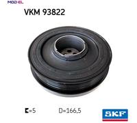 BELT PULLEY CRANKSHAFT VKM 93822 FOR BMW 1/E8/E9/E87/5/E82/F0/F3/F2/F20/X/E84