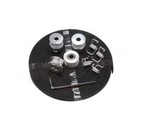 Belt Pulley Set 4pcs 20 Tooth 5meter 6MM Opening 2pcs Fixing Pieces 1pcs Wrench DIY Kit 3D Printer Parts