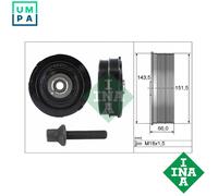 INA 544 0069 20 Belt Pulley Set, crankshaft