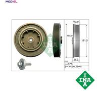 INA 544 0101 20 Belt Pulley Set, crankshaft