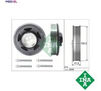 INA Crankshaft Pulley 544 0129 20 with Vibration Damper for BMW MINI