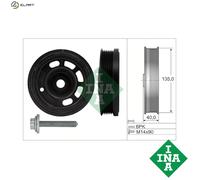 INA 544 0172 20 Crankshaft Belt Pulley Set Fits Audi Seat Skoda VW A1 Allstreet