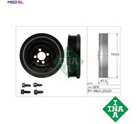 INA 544 0182 20 Belt Pulley Set, crankshaft