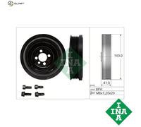 INA 544 0182 20 Belt Pulley Set, crankshaft