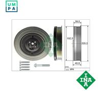 Crankshaft pulley with vibration damper 544 0503 20 INA for VOLVO POLESTAR