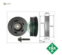 INA 544 0515 20 Belt Pulley Set, crankshaft