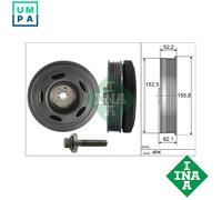 INA 544 0515 20 Belt Pulley Set, crankshaft