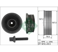 INA 544 0082 20 Belt Pulley Set, crankshaft