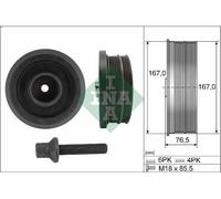 Belt Pulley Set, crankshaft INA 544 0082 20 for BMW 3 (E46) 2 2001-2005
