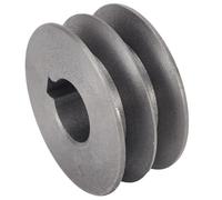 Belt pulley,V-Belt Pulley A-Type Double Slot Pulley Motor Pulley Material Cast Iron(72x31x24 mm)