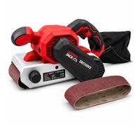 Lumberjack 1200W Belt Sander Electric Heavy Duty Handheld Sanding Tool with Dust Bag & Sanding Belt, Belt Sanders for Wood, Floor Sander for Wooden Floors, Decking Sander, 100 x 610mm Belt Sanders