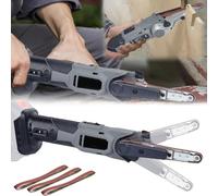 Belt Sander, Battery Sander Compatible with Makita 18 V Battery Sander, Multi Sander, Electric File, 10 x 330 mm, 3 Sanding Belts, 6 Speed Levels, Adjustable 35° (without Battery)