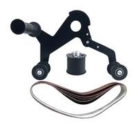 Belt Sander For Pipes - Professional Stainless Steel Angle Grinder Powerful Tool For Polishing And Finishing Surfaces Band Changes The Game For Your Metalics, Ideal Desktop Tool